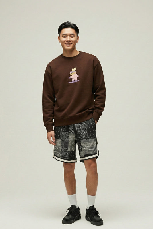 Men's Amoo Snowboard Bunny Crewneck