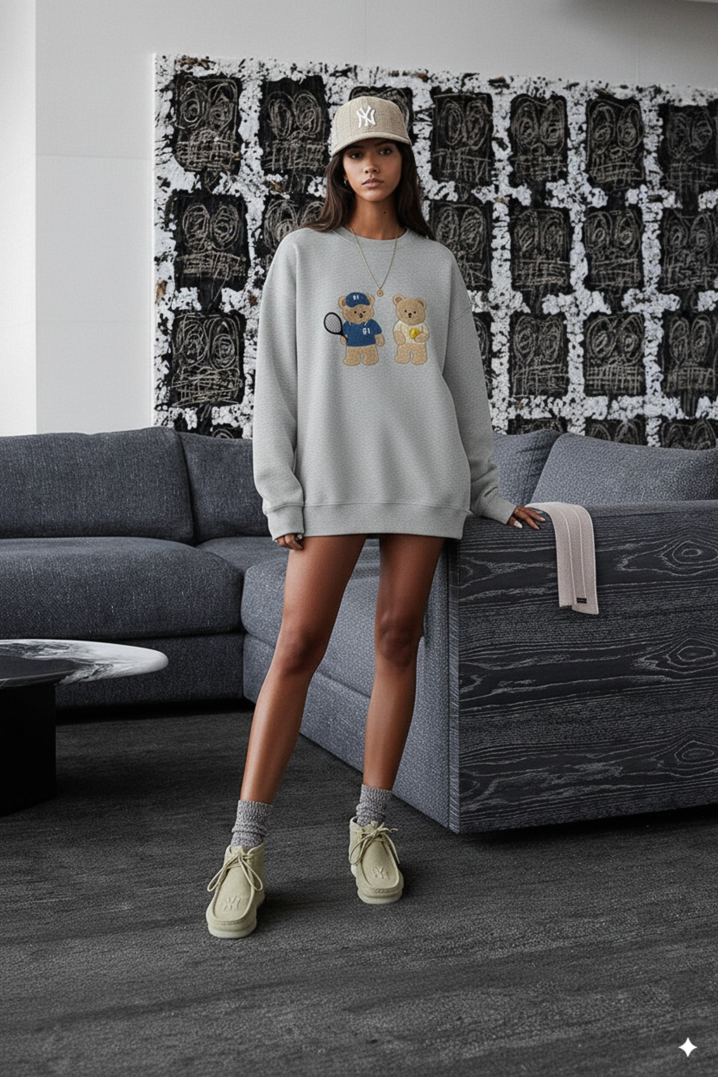 Amoo Tennis Bear Sweatshirt