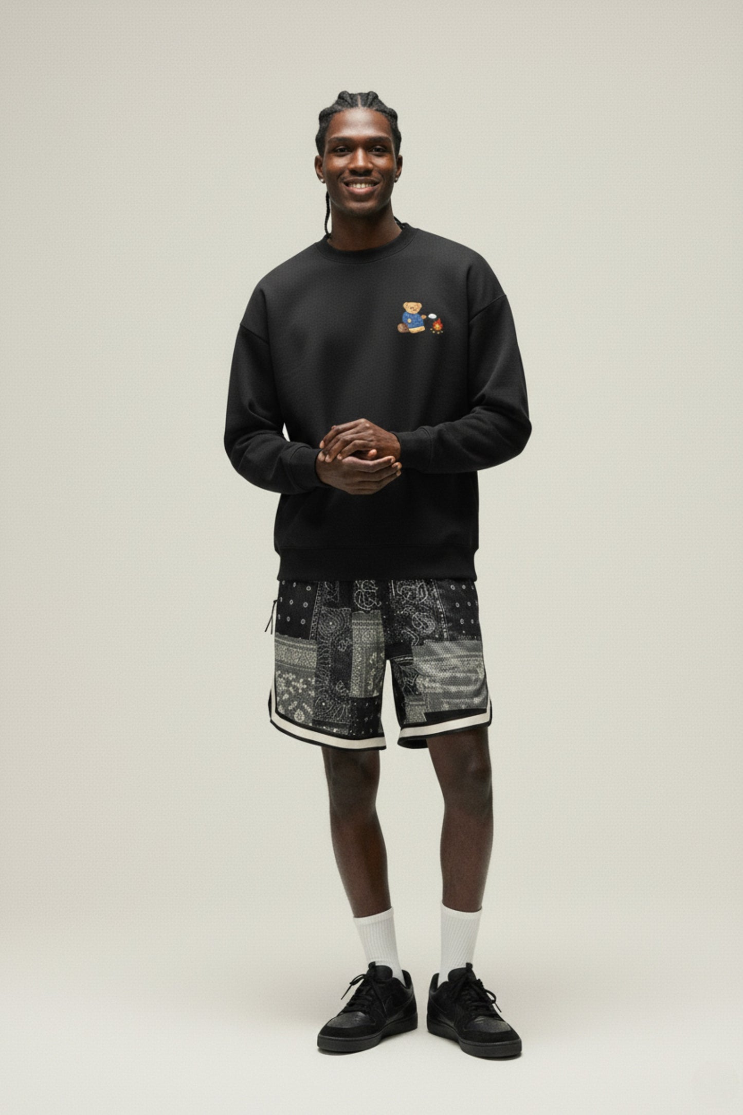 Amoo Campfire Bear Men’s Sweatshirt