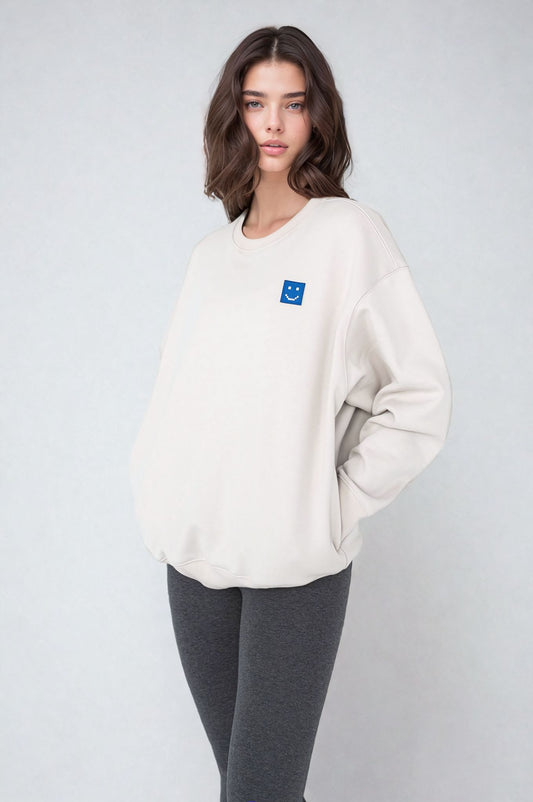SuperSoftâ„¢ Pixel Fog Grey Sweatshirt