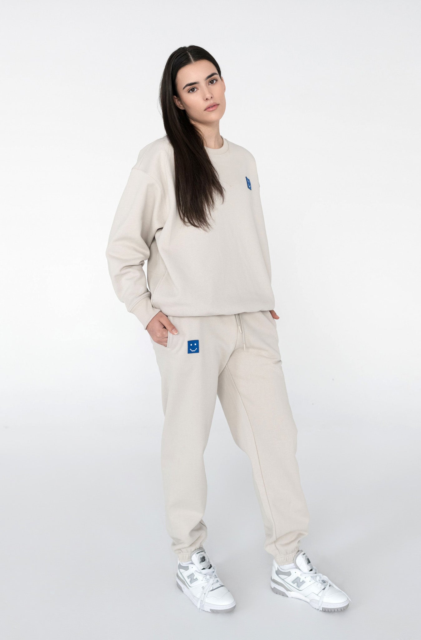 SuperSoft™ Pixel Fog Grey Suit: Sweatshirt & Pants