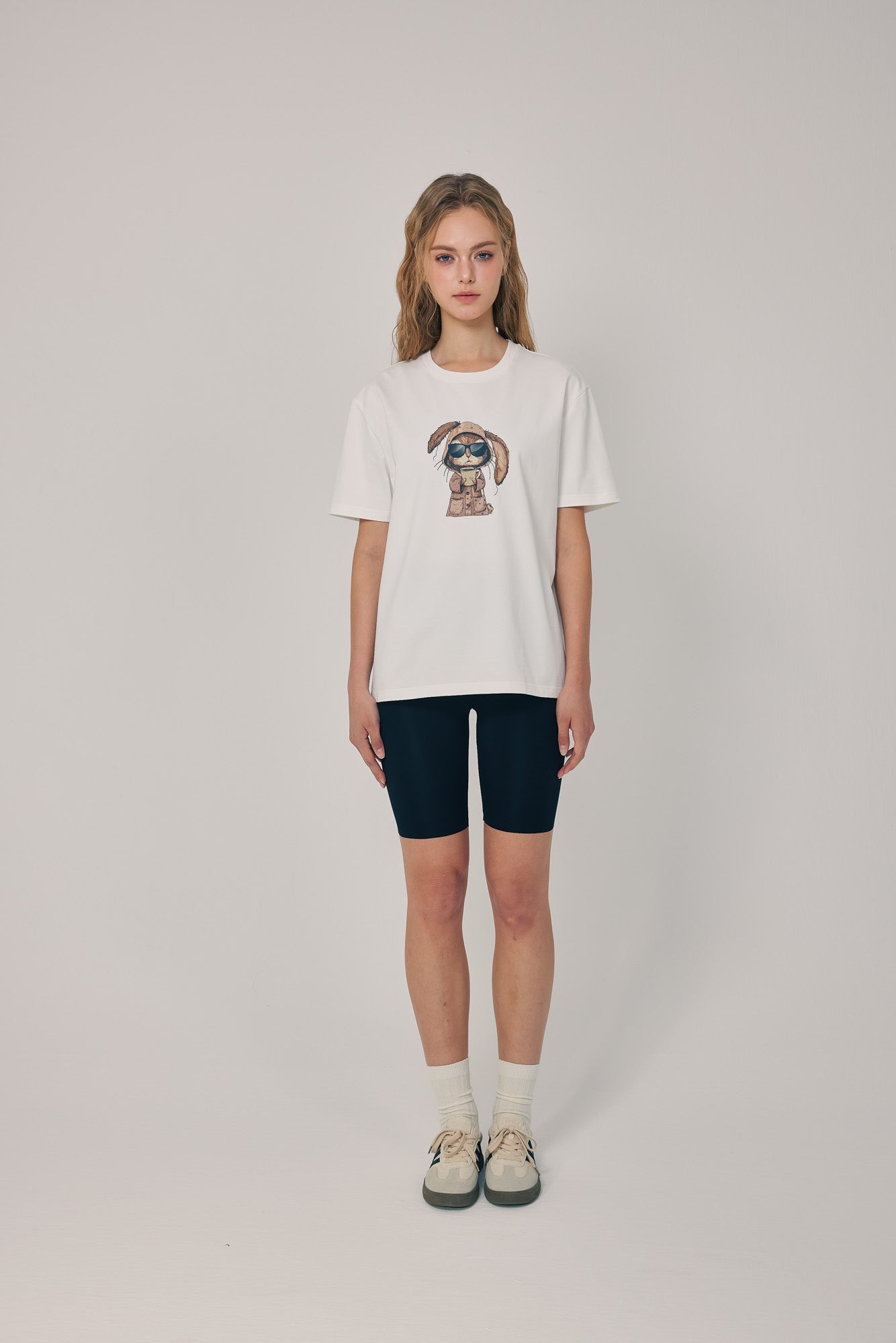 Morning Brew Bunny Tee White