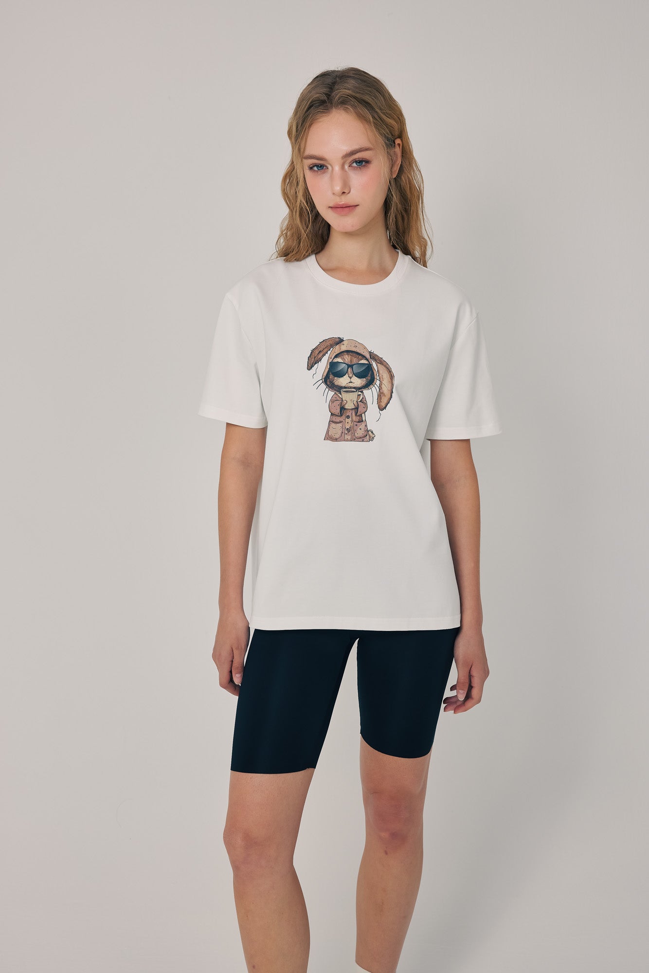 Morning Brew Bunny Tee White
