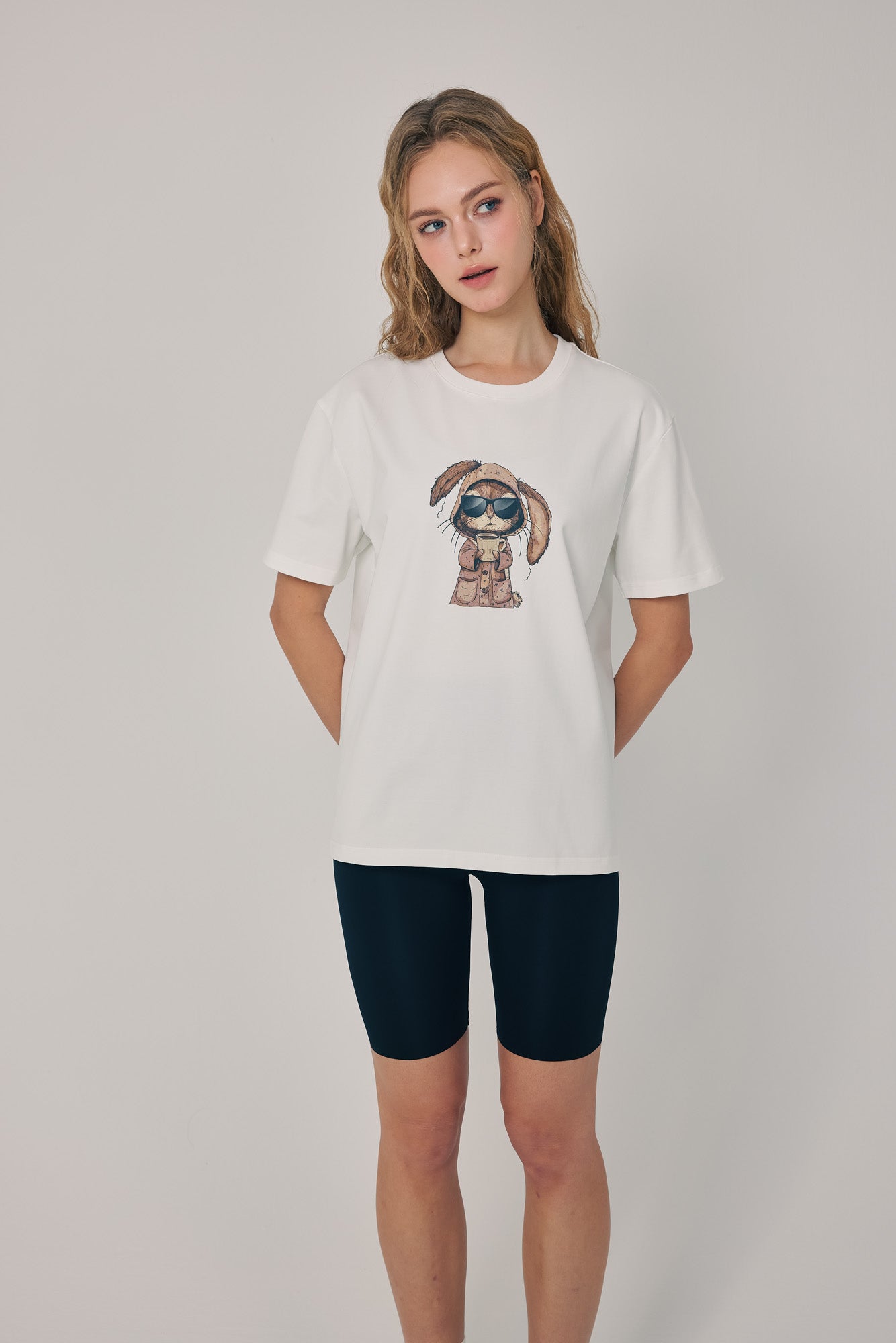 Morning Brew Bunny Tee White