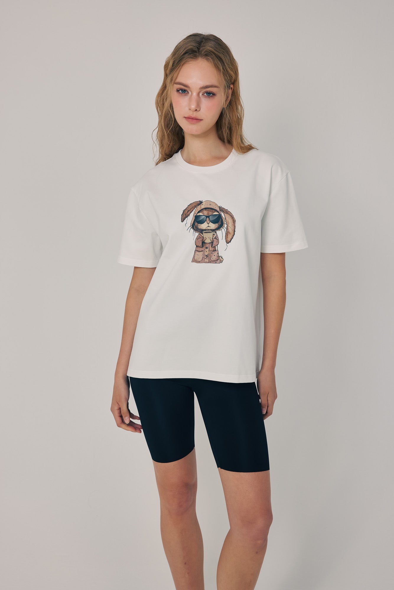 Morning Brew Bunny Tee White