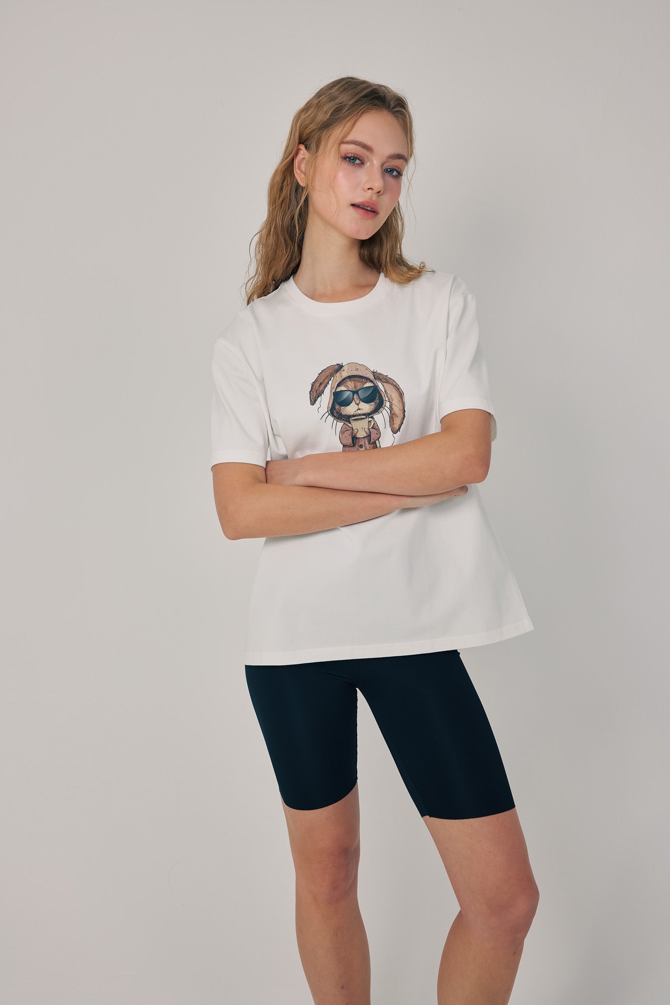Morning Brew Bunny Tee White