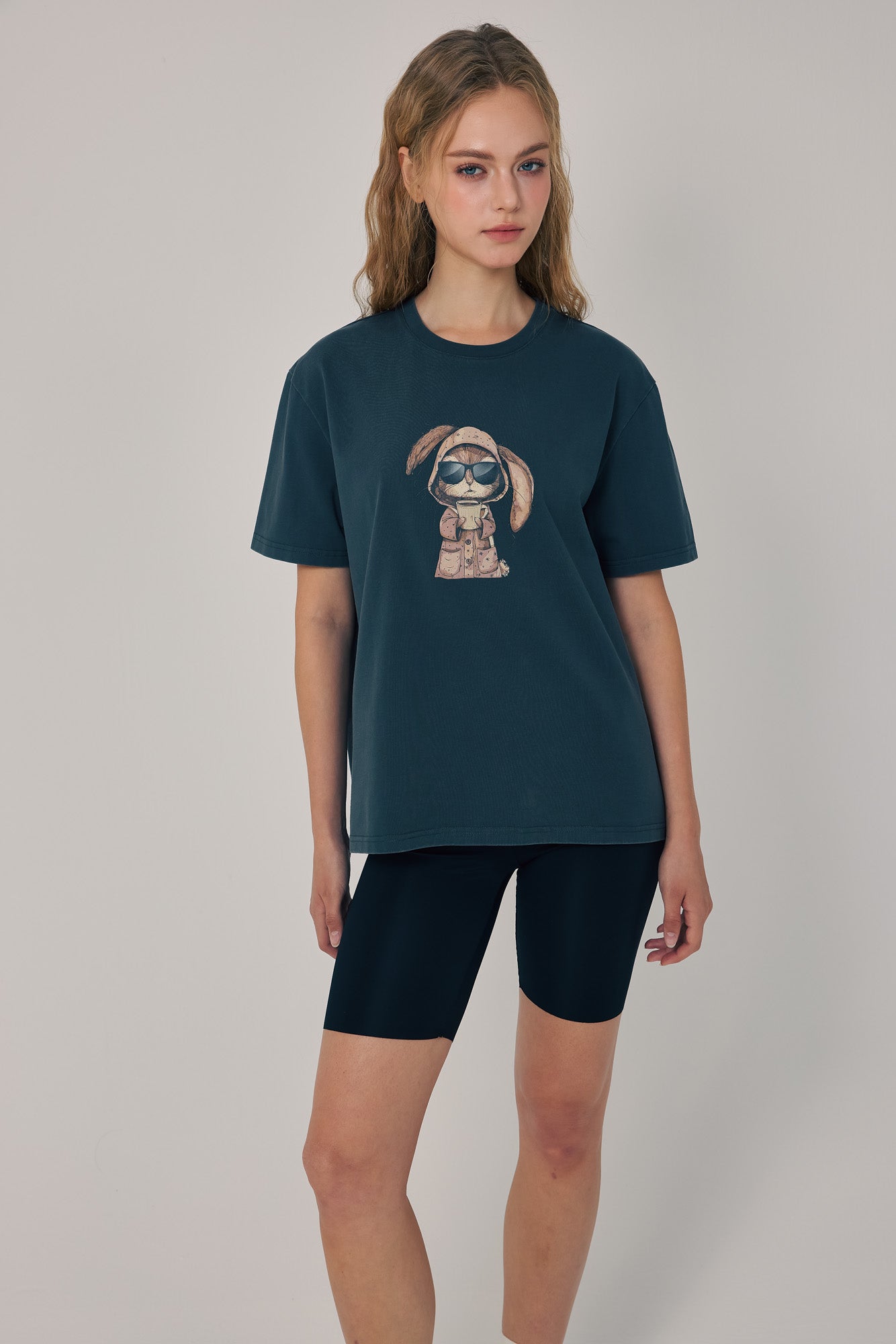 Morning Brew Bunny Tee Black