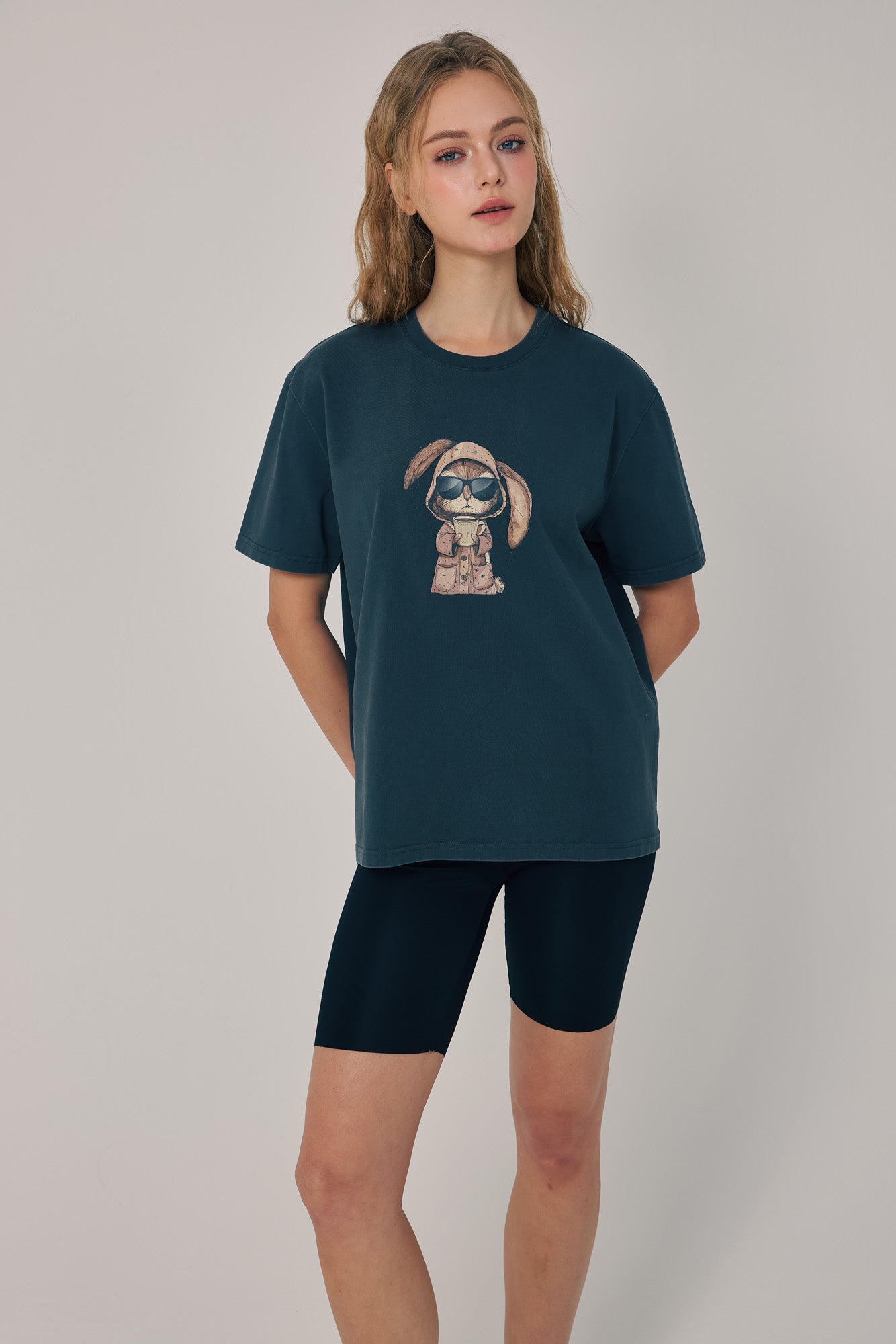 Morning Brew Bunny Tee Black