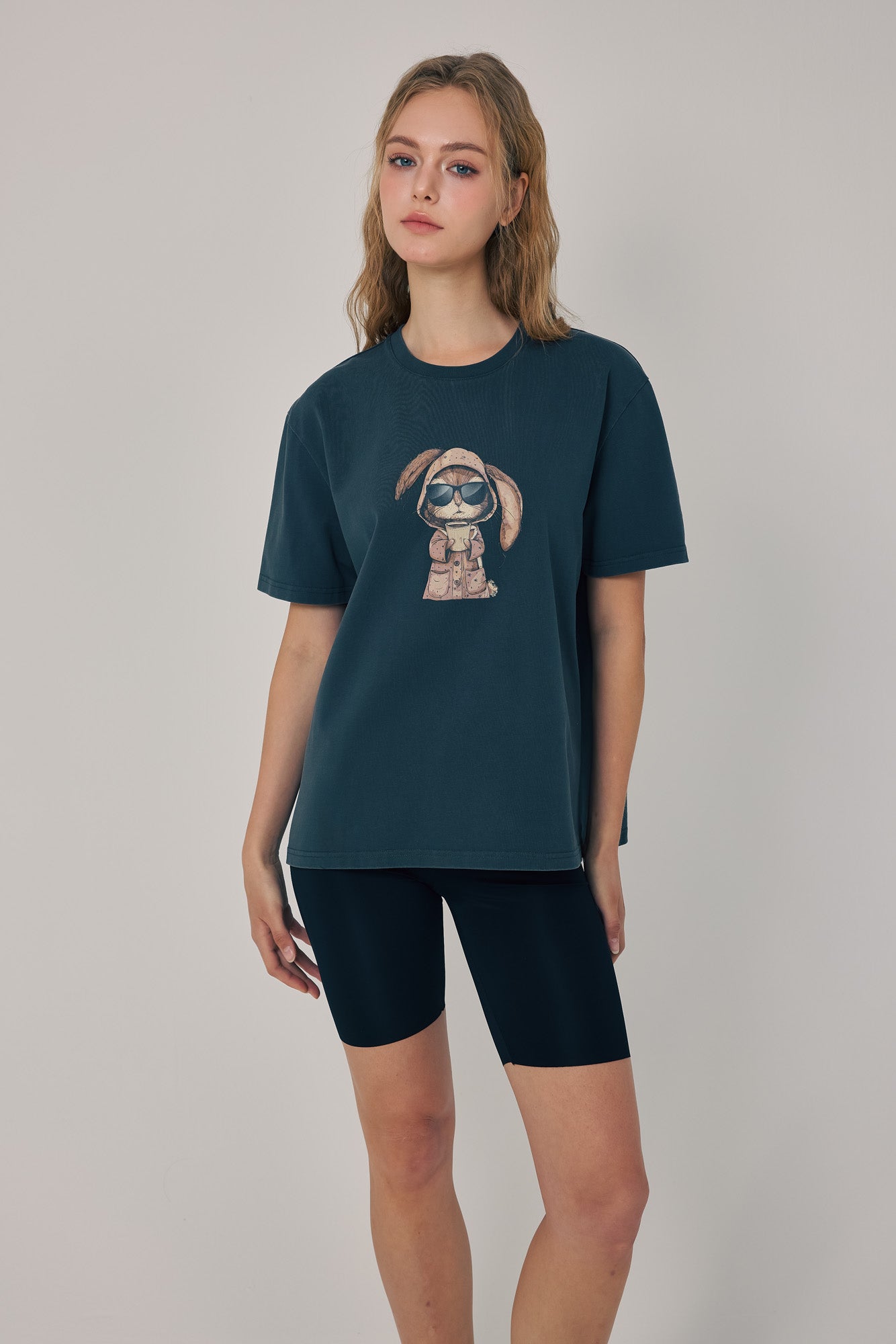 Morning Brew Bunny Tee Black