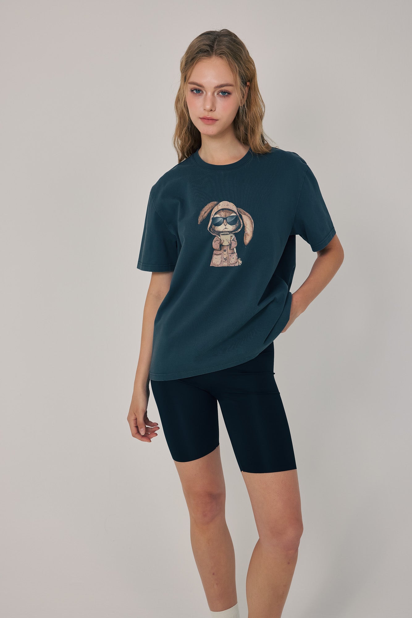 Morning Brew Bunny Tee Black