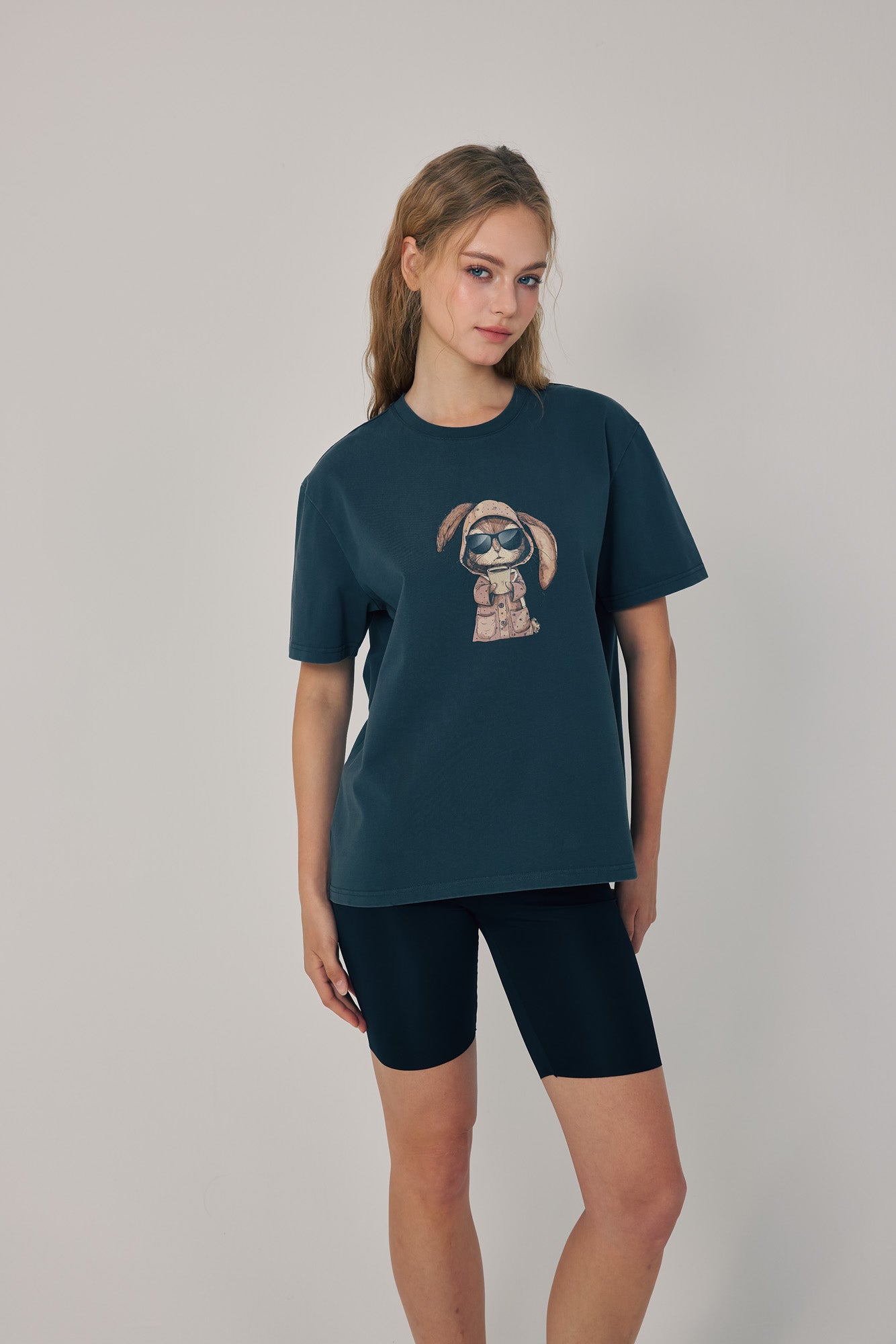 Morning Brew Bunny Tee Black