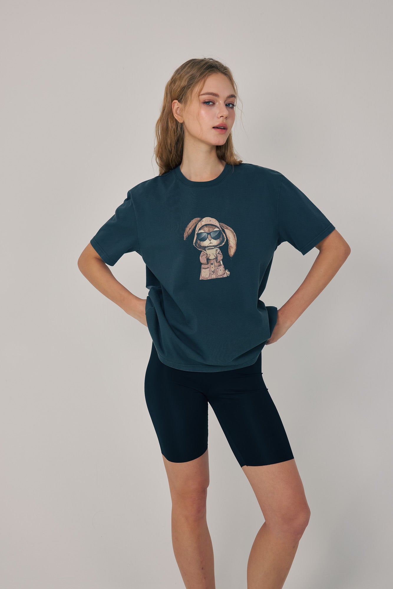 Morning Brew Bunny Tee Black