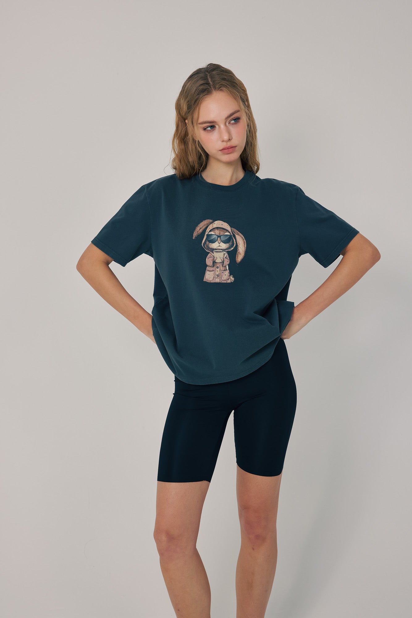 Morning Brew Bunny Tee Black