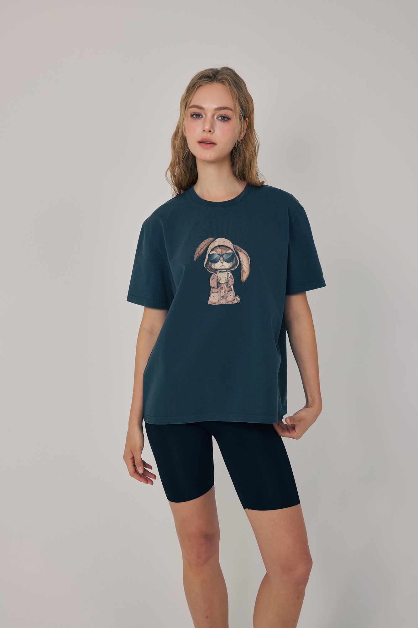 Morning Brew Bunny Tee Black