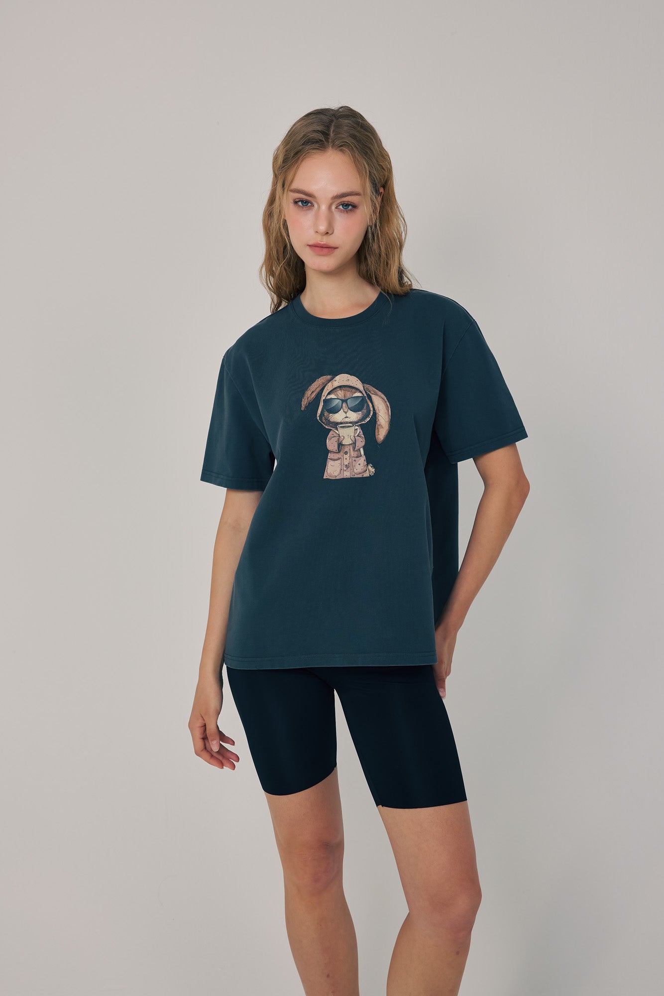 Morning Brew Bunny Tee Black