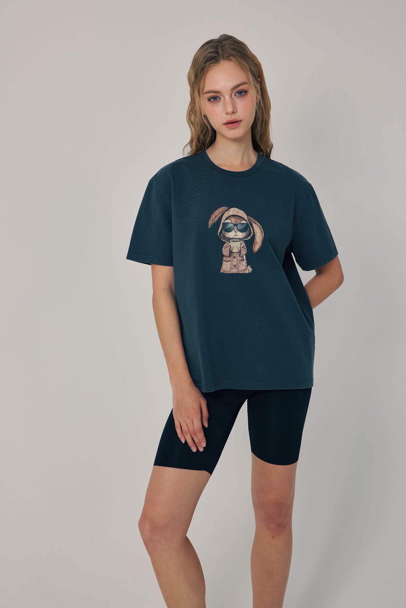 Morning Brew Bunny Tee Black