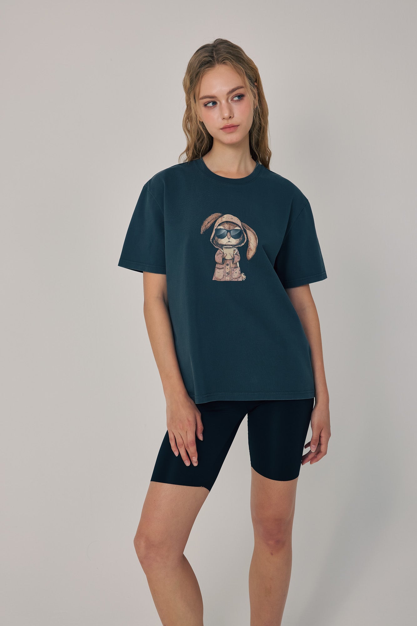 Morning Brew Bunny Tee Black
