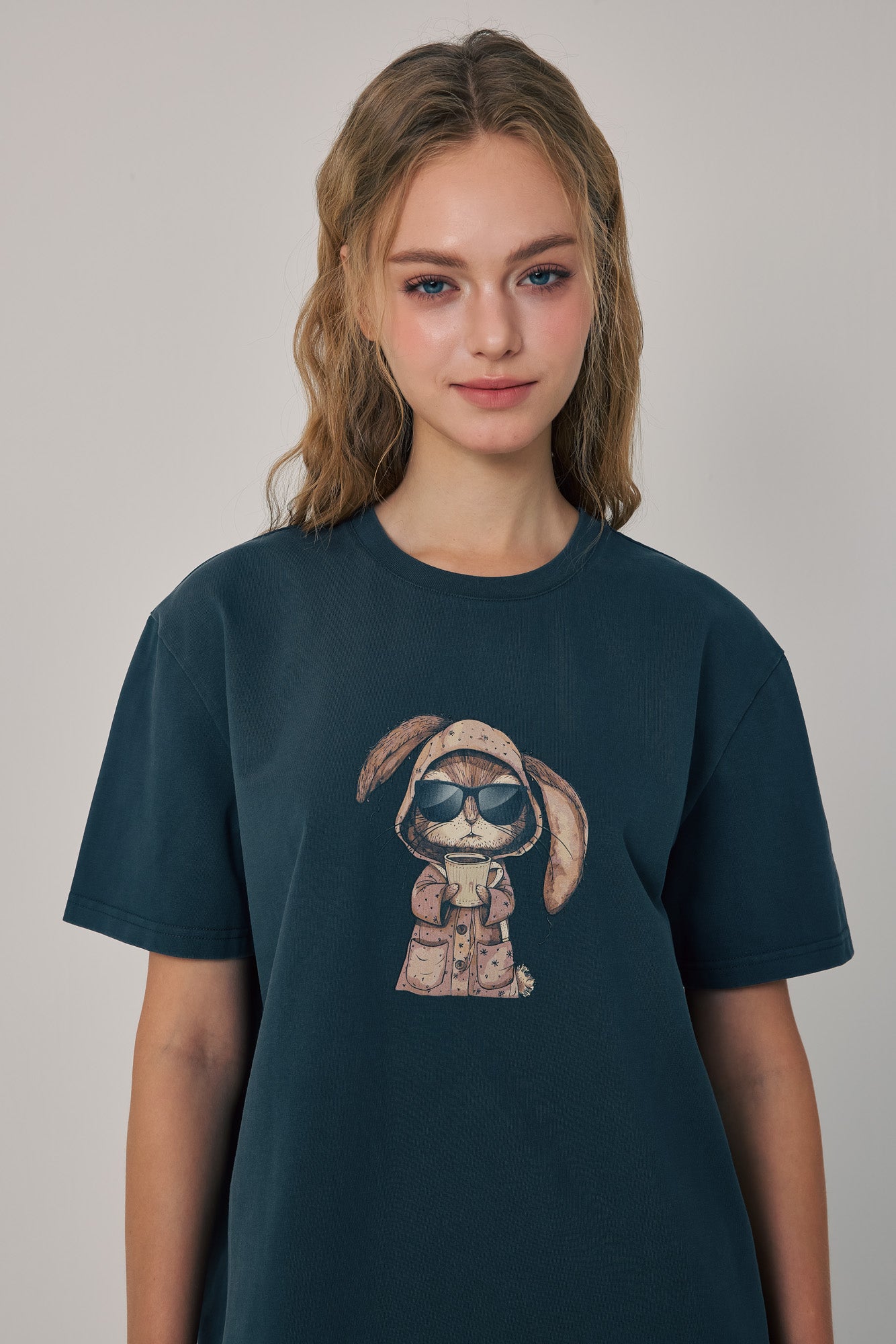 Morning Brew Bunny Tee Black