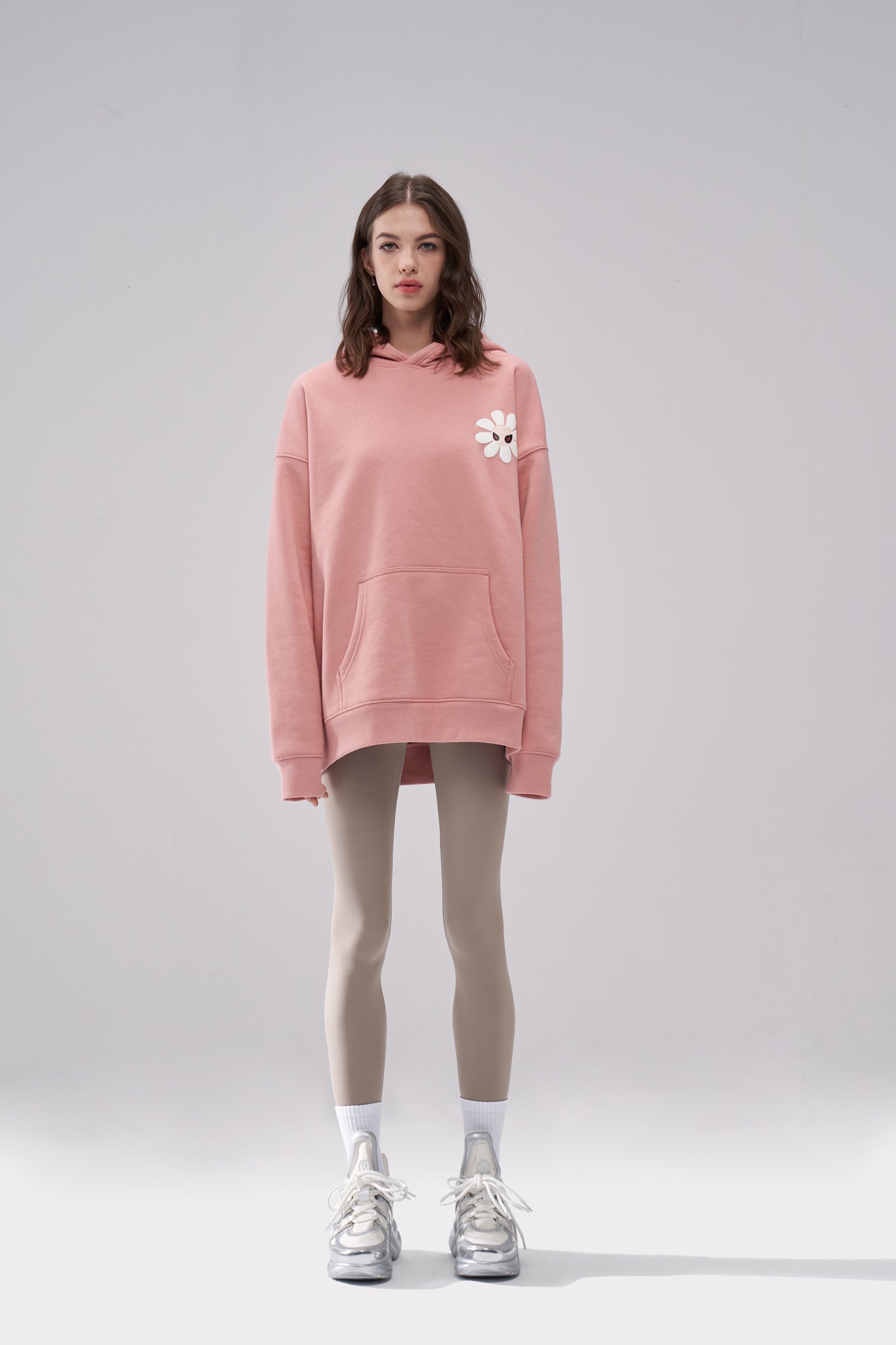 "Aster" Fleur Pink Hoodie