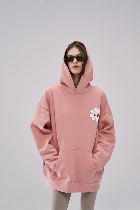 "Aster" Fleur Pink Hoodie