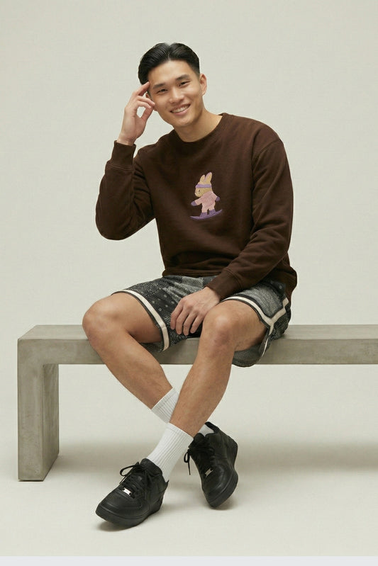 Men's Amoo Snowboard Bunny Crewneck