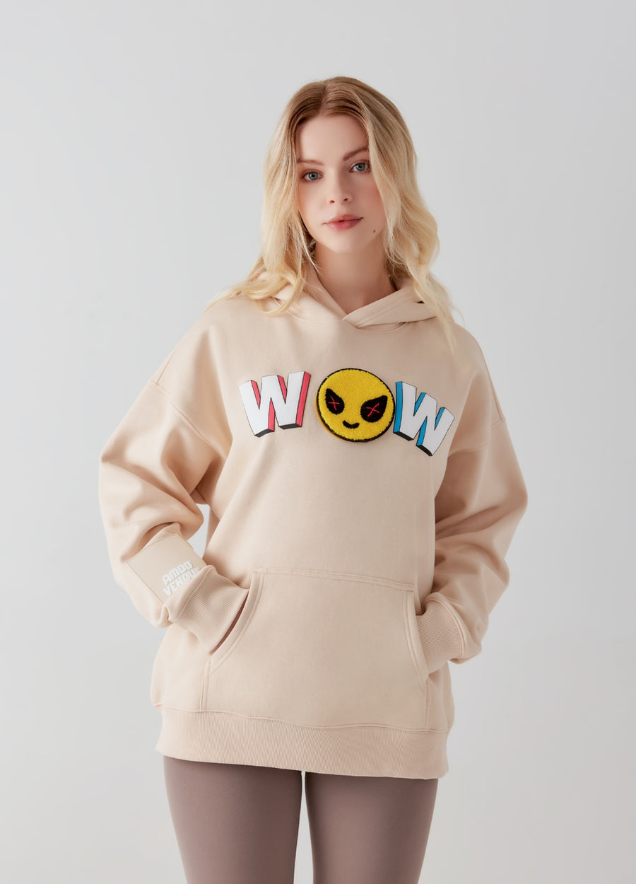 WOW  "Mood" Emoji Hoodie