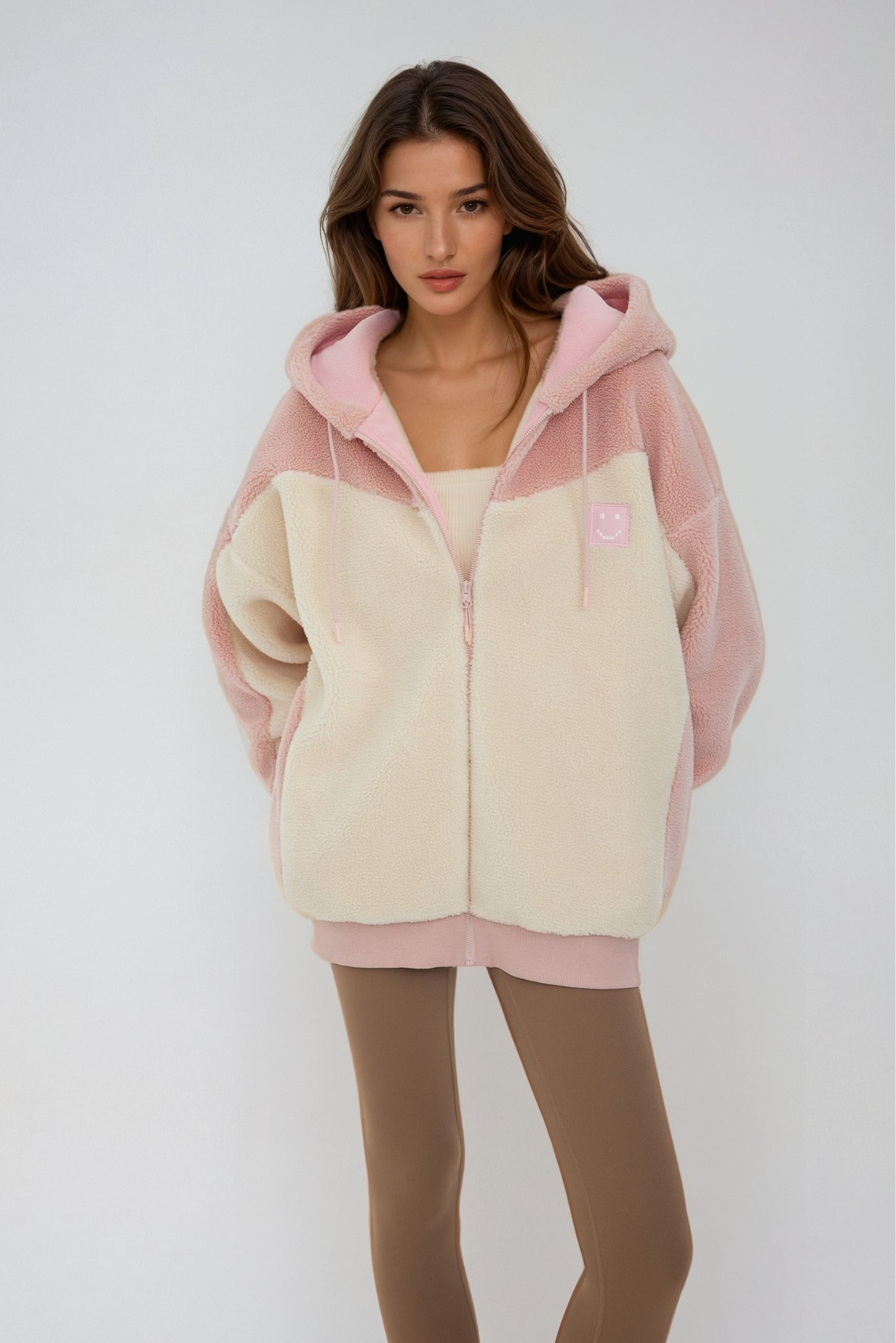 Amoo Cloud Fluff Hoodie Rose