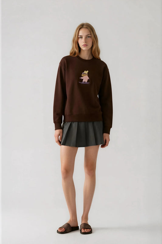 Amoo Snowboard Bunny Crewneck