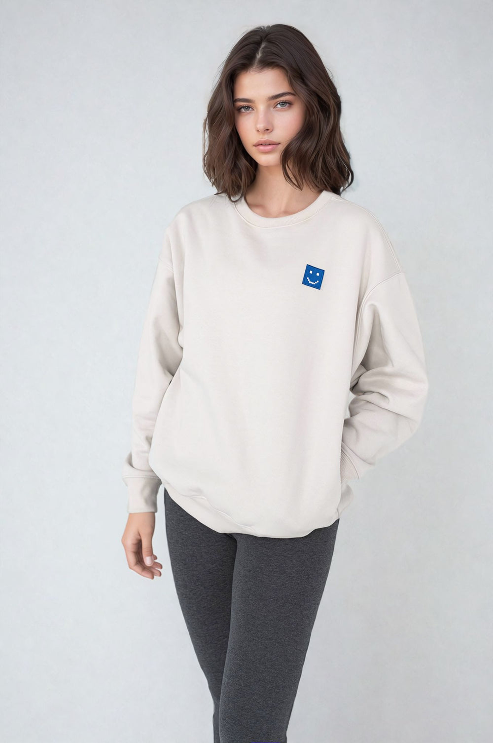 SuperSoft™ Pixel Fog Grey Sweatshirt