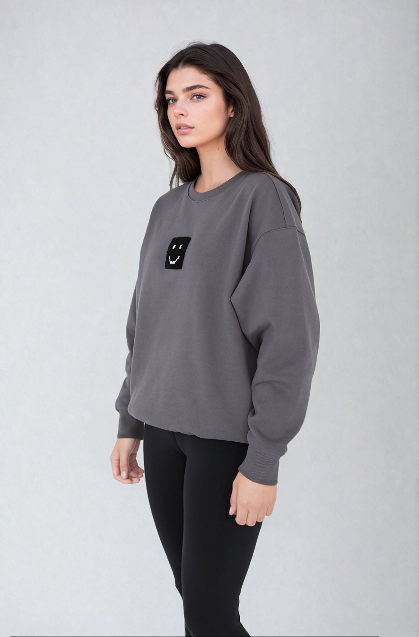 SuperSoft™ Pixel Charcoal Sweatshirt