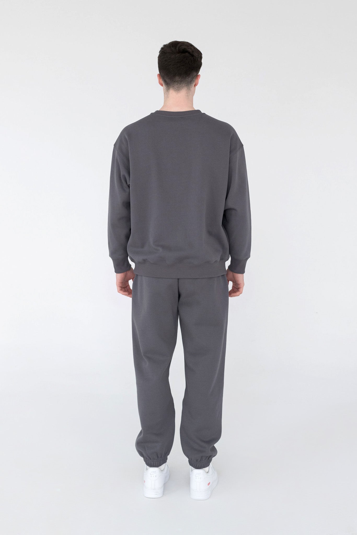 Men SuperSoft™ Pixel Charcoal Suit: Sweatshirt & Pants