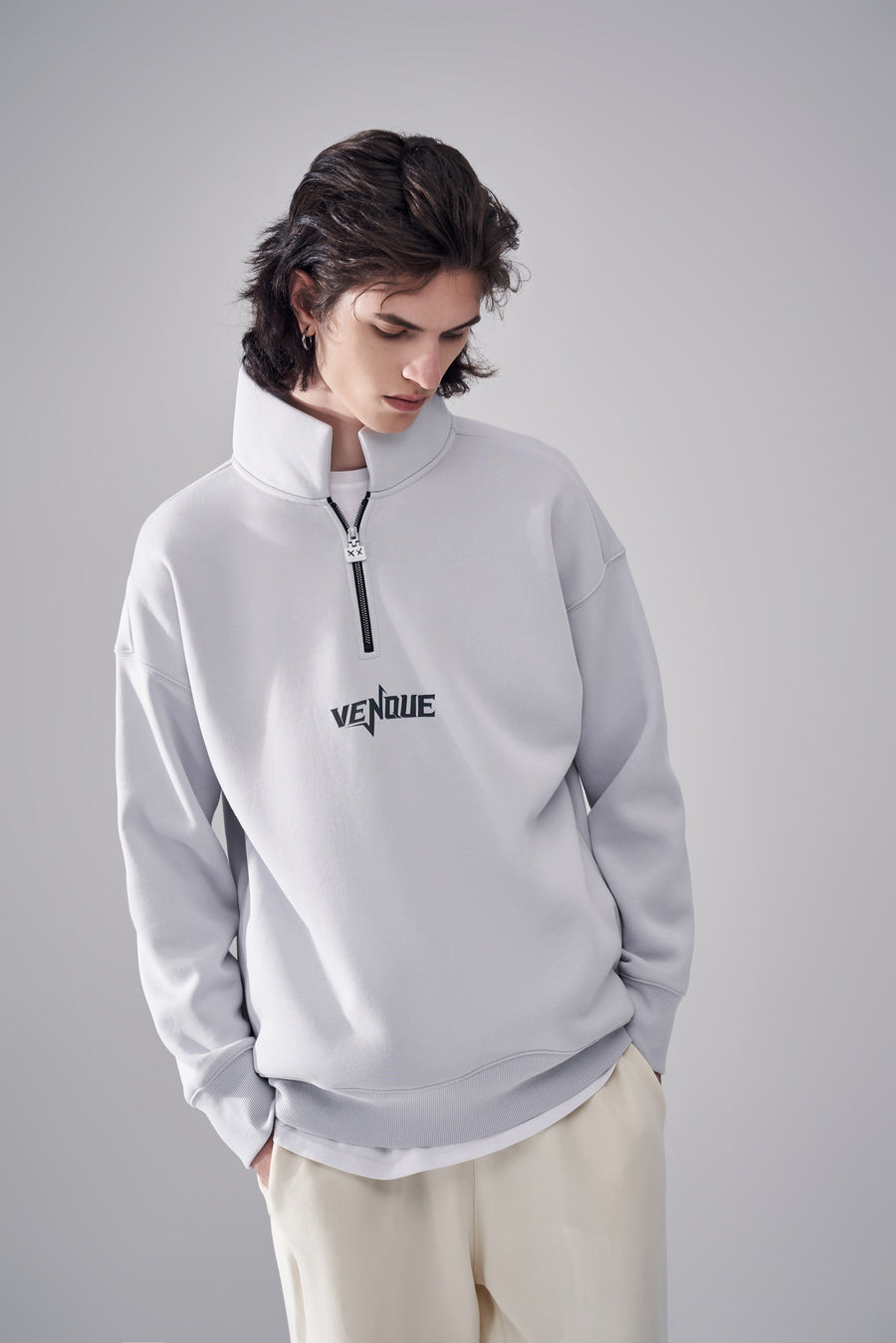 Men "Classic" ZipPull Sweatshirt